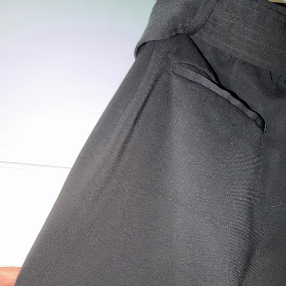 Quince Stretch Crepe Paperbag Pants, Black, Size 12 - Picture 11 of 13